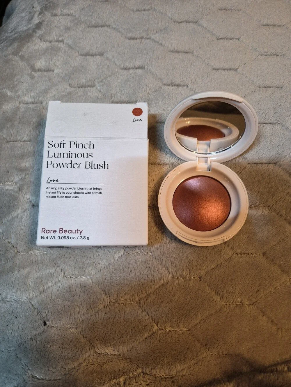 Rare Beauty Soft Pinch Luminous Powder Blush: Love (Terracotta), .098oz, NIB